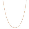 Finest Gold 1.15 mm x 18 in. 14K Rose Gold Carded Cable Rope Chain