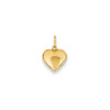 Finest Gold 10 x 15 mm 14K Yellow Gold Puffed Heart Charm