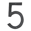 Montague Metal Products 10 In. Textured Modern Font Individual House Number 5