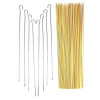 Fun Landscaping Barbecue Steel & Bamboo Kabob Skewer Set