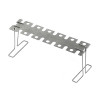 Mr. Bar-B-Q Products Grill Zone Jr. EZ Legs & Wings Rack, Brushed Silver