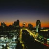 High Angle View Of A City Lit Up At Dawn St. Louis Missouri USA Poster Print by - 36 x 12