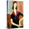 Global Gallery 22 in. Young Woman - Au Foulard Art Print - Amedeo Modigliani