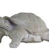 Urban Trends Collection Cement Standing Turtle Figurine with Head Turned to the Side Concrete Finish - Gray
