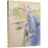 40 in. Young Peasant Art Print - Camille Pissarro