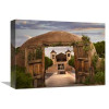 12 x 16 in. Church & Gate, El Santuario De Chimayo, New Mexico Art Print - Tim Fitzharris