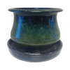 Lees Pottery DB10020-06I Low Bell Glazed Planter Green - 6 in. - pack of 2