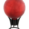Achla Gazing Ball 12 in. Red Crackle