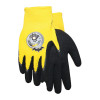 Midwest Quality Glove Warner Brothers Batman Kids Polyester Gardening Gloves - Yellow Black- pack of 6