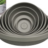 Bloem 10 in. Resin Planter Tray - Peppercorn