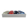 Trendspot 4 in. Dia. Assorted Color Ceramic Planter - Case of 12