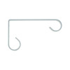 Panacea White Powder Coated Metal Plant Hook