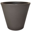 Tusco 13 in. Cosmopolitan Round Planter - Espresso