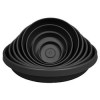 Bloem 12 in. Terra Plant Saucer Tray, Black