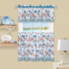 Achim 58 x 24 in. Coastal Tier & Valance Window Curtain Set - Blue