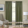 Achim 52 x 63 in. Darcy Rod Pocket Window Curtain Panel - Green & Camel