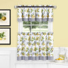 Achim 58 x 24 in. Lemon Drop Tier & Valance Window Curtain Set - Yellow