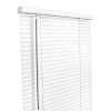 Living Accents Vinyl 1 in. Mini-Blinds 23 x 64 in. White Cordless