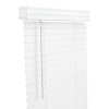 Living Accents Faux Wood 2 in. Mini-Blinds 27 x 60 in. White Cordless