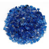 American Fireglass 0.25 in. Cobalt Blue Reflective Fire Glass - 10 lbs