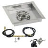 36 in. Square Stainless Steel Drop-In Pan with Spark Ignition Kit - Natural Gas