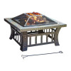 Living Accents Steel Square Wood Fire Pit - 20 x 30 x 30 in.