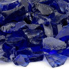 American Fireglass Dark Blue Recycled Fire Pit Glass - Medium 10 lbs