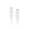 Rocstor Y10C274-W1 USB-C CHARGING CABLE 2M 6FT USB-C TO USB C M/M-100W PD - WHITE