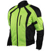 Mens HiVis Mesh Motorcycle Jacket with CE Armor