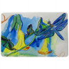 Betsy Drake Yellow Bells & Dragonfly Door Mat - 18 x 26 in.