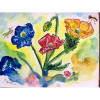 Betsy Drake Bugs & Poppies Doormat 18 x 26