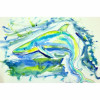 Betsy Drake Green Shark Place Mat - Set of 4
