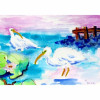 Betsy Drake White Ibis Place Mat - Set of 4