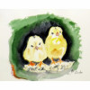 Betsy Drake Chicks Place Mat - Set of 4