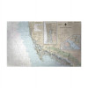 Betsy Drake Naples - Chatham River to Clam Pass FL Nautical Map Door Mat - 18 x 26 in.