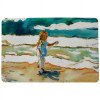 Betsy Drake Girl at the Beach Door Mat - 18 x 26 in.