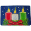 Betsy Drake Christmas Candles Door Mat - 30 x 50 in.