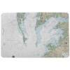 Betsy Drake 30 x 50 in. Chesapeake Bay - Pocomoke & Tangier Sounds, VA Nautical Map Large Door Mat