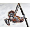 Betsy Drake Monkey Door Mat Large
