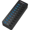 Sabrent HB-BU10 10PORT 60W USB 3.0 HUB WITH INDIVIDUAL POWER SWITCHES LEDS