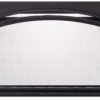 Majestic 35" Black Forged Arch Screen Front: Features a forged arch design  providing an elegant and distinctive look to the fireplace.