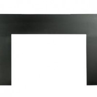Majestic 30" Large Surround - Black fills the gap between the fireplace insert and the existing fireplace opening.