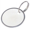 Hillman Metal Labeling with ID Key Ring White - Pack of 5