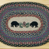 Earth Rugs Black Bears Oval Placemat