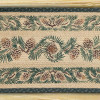 Earth Rugs Pinecone Oval Runner