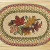 Earth Rugs Autumn Leaves Oval Placemat