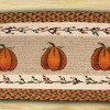 Earth Rugs Harvest Pumpkin Oval Runner