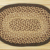 Earth Rugs Chocolate-Natural Round Swatch