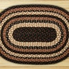 Capitol Importing Burgundy-Olive-Charcoal - 27 in. x 8.25 in. Oval Stair Tread
