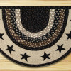 Earth Rugs Black Stars Printed Slice